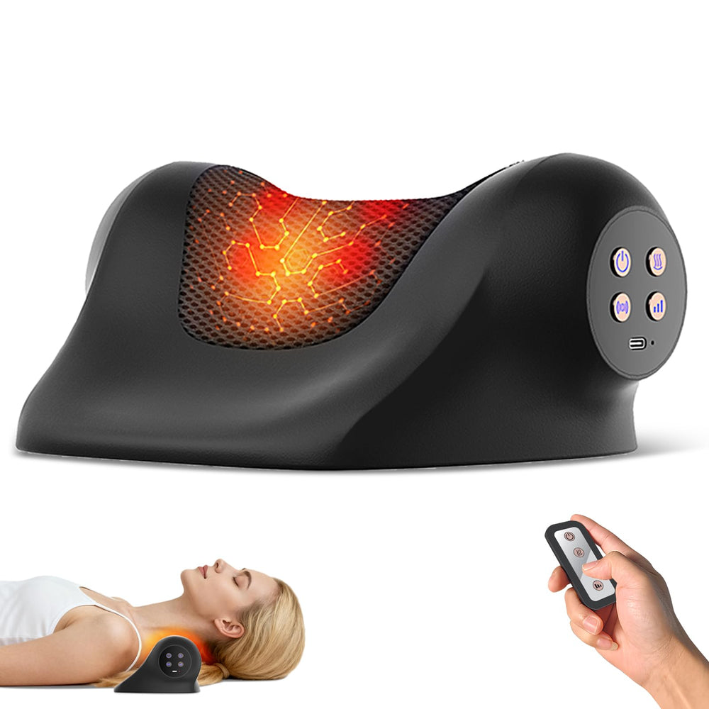 RINGCO neck massager with remote control for easy adjustments during use