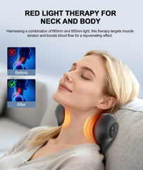 RINGCO neck massager with three vibration modes and adjustable intensity