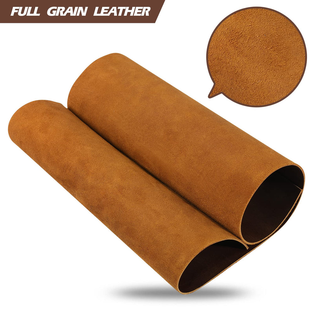 Ringsun full-grain tooling leather close-up highlights gloss and texture.