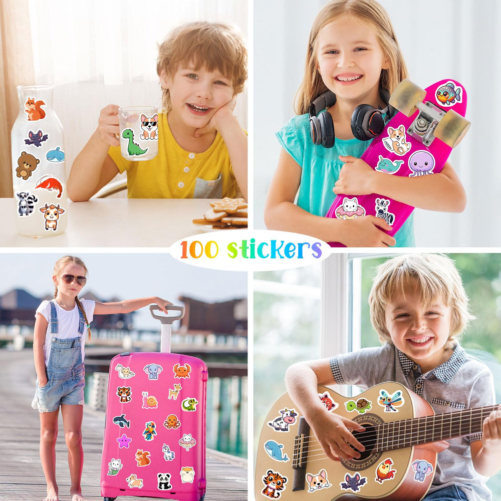 RINOLY waterproof vinyl stickers ideal for laptops and water bottles.