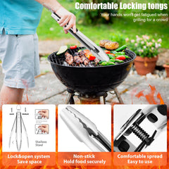 RINPIR BBQ fork ready for sturdy grilling performance
