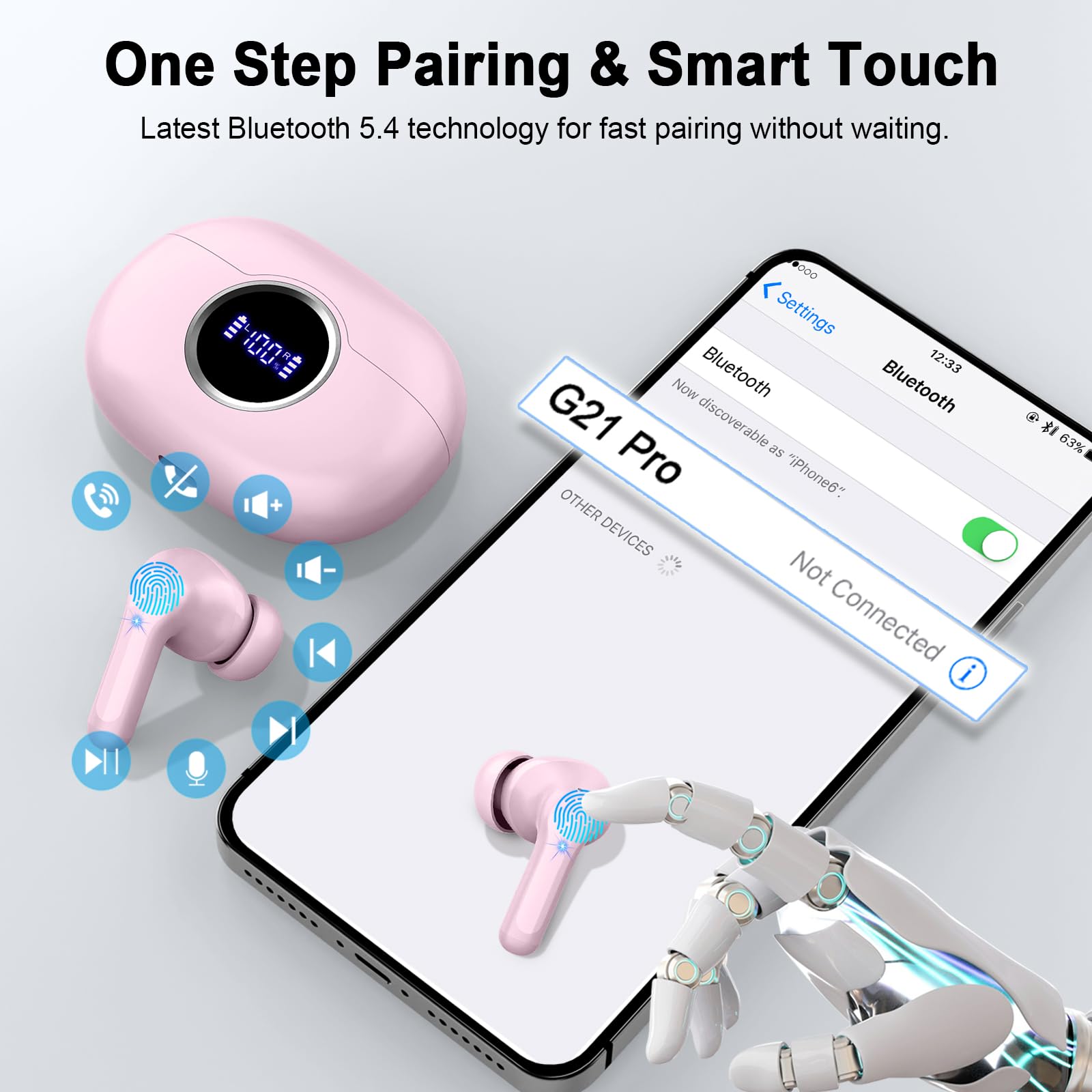 Rinsmola G21Pro USB-C charging for fast, stable power on the go.