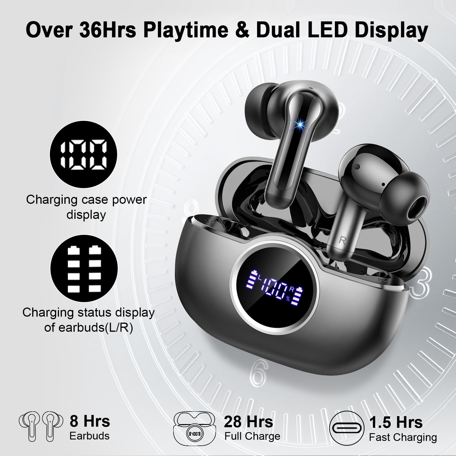 Rinsmola G21Pro earbuds in gym setting ideal for workouts and sports