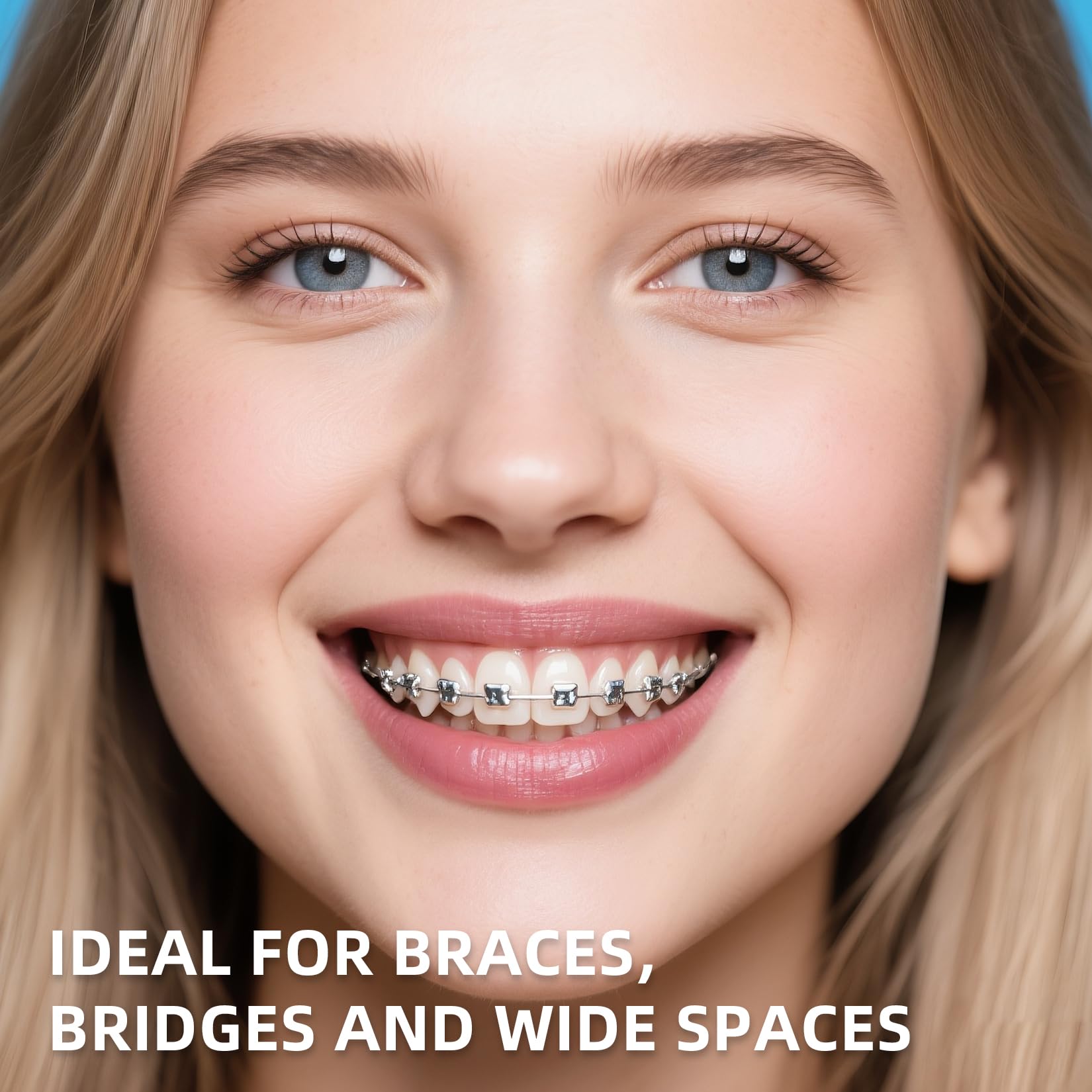 RioRand built-in stiffened end guides floss under wires with control.