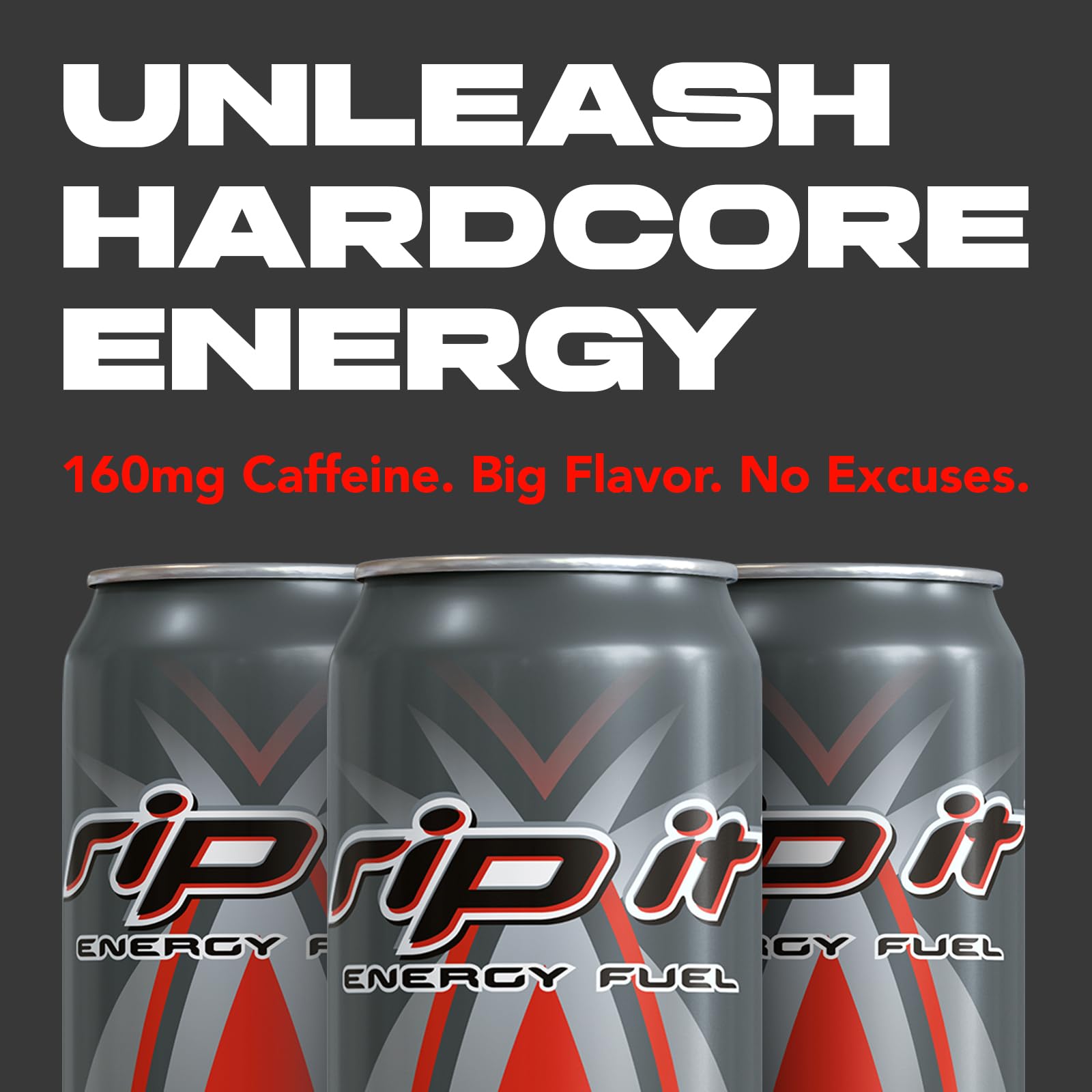 Rip-It Power 16oz can pour reveals smooth finish
