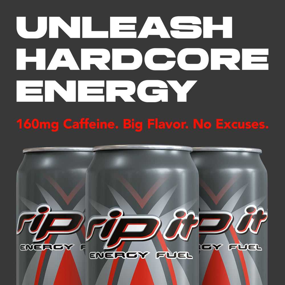 Rip-It Power 16oz can pour reveals smooth finish