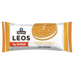 Rip Van Leos low-sugar cookie shows 4g sugar per serving