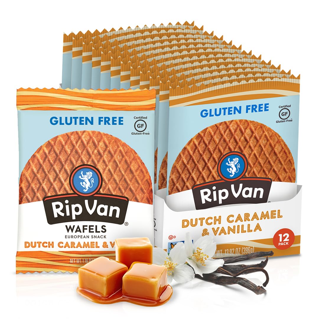 Rip Van Wafels gluten-free stroopwafel pack ready for on-the-go snacking.