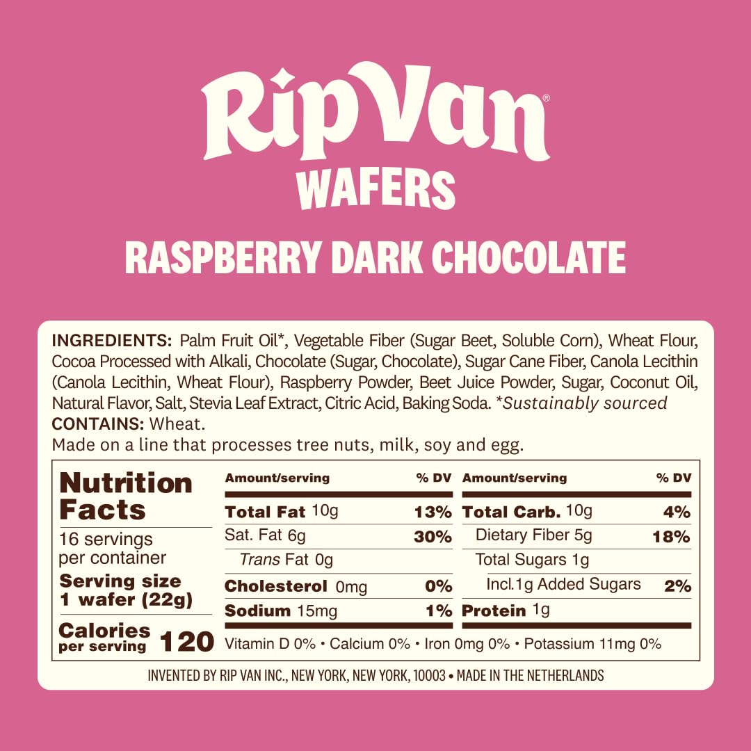 Rip Van Wafels 1g sugar wafer, ideal for busy mornings and on-the-go snacking.