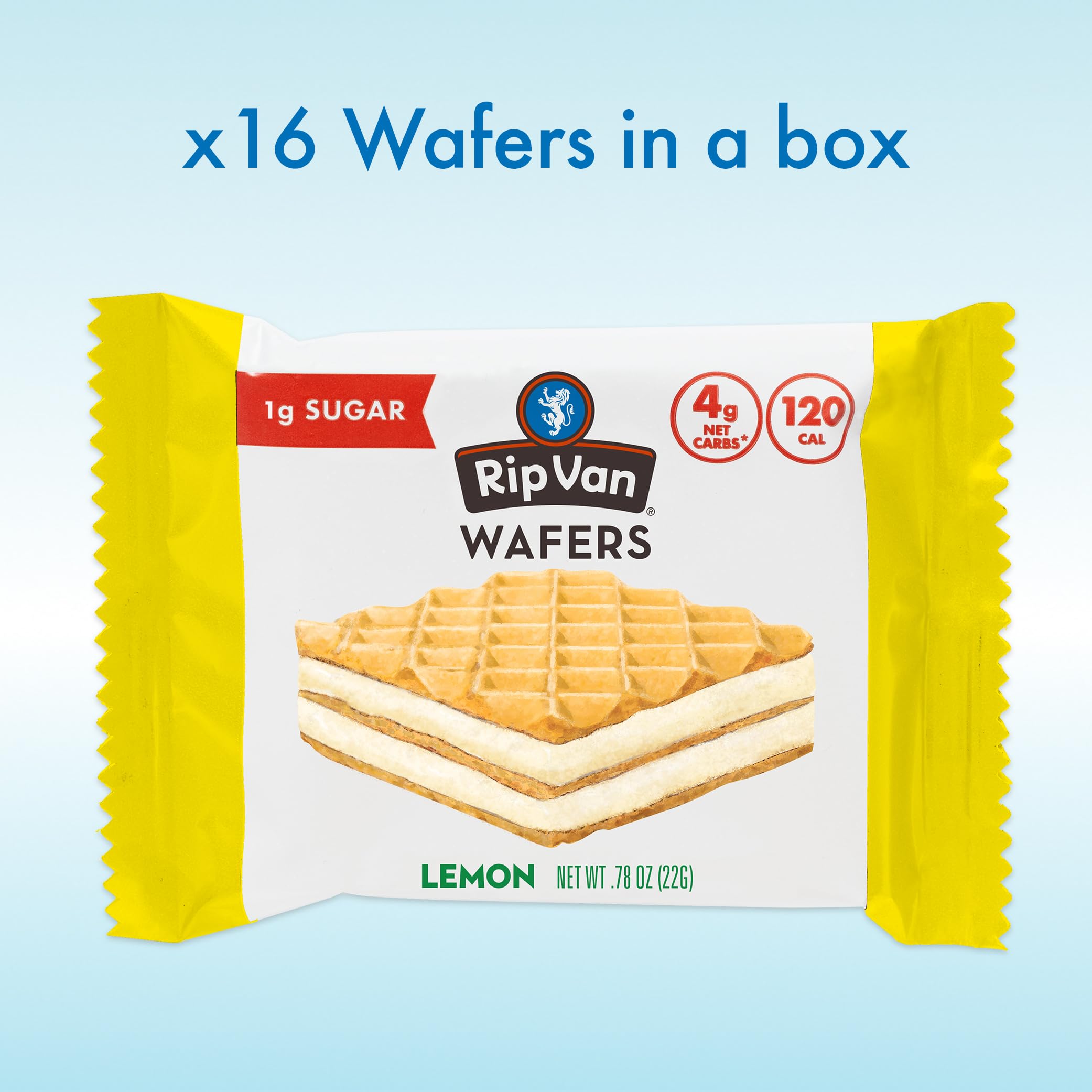 Rip Van Wafels Lemon Cookies in a lunchbox for easy daytime snacking.