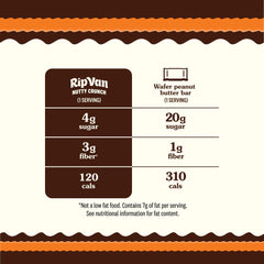 Rip Van Wafels Nutty Crunch wafer with peanut crunch and dark chocolate coating travel-ready