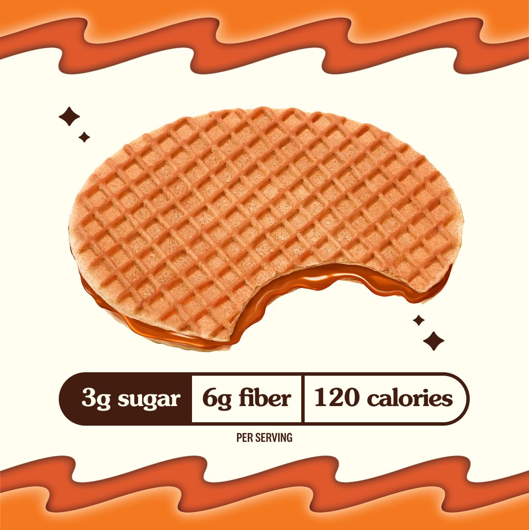 Office desk scene with Rip Van Wafels as a healthy snack option