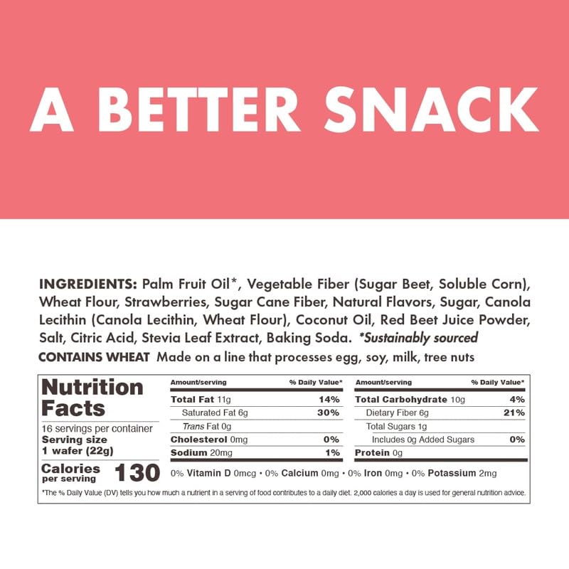 Rip Van Wafels strawberry keto wafer bite with real fruit flavor