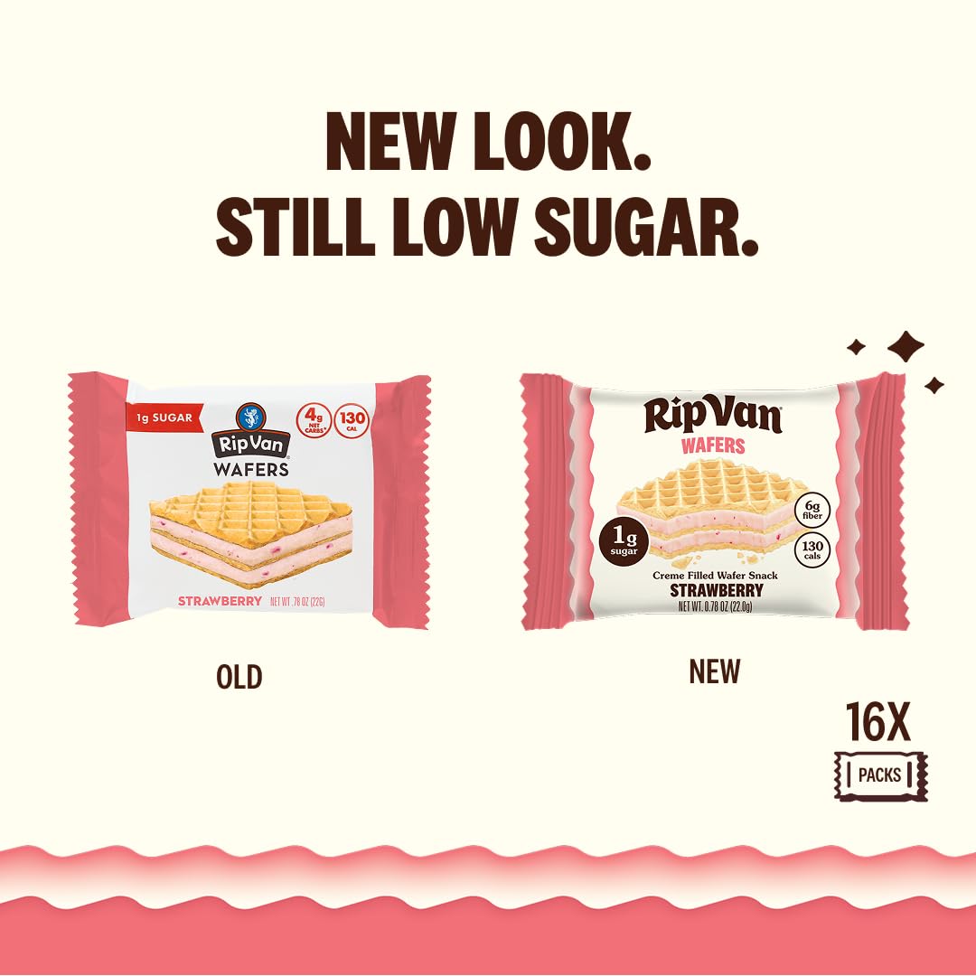 Rip Van Wafels strawberry keto wafer ingredients highlight clean nutrition
