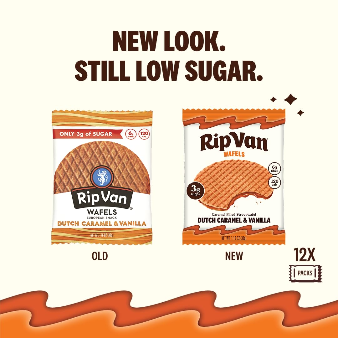 Cross section of a stroopwafel showing caramel and vanilla layers