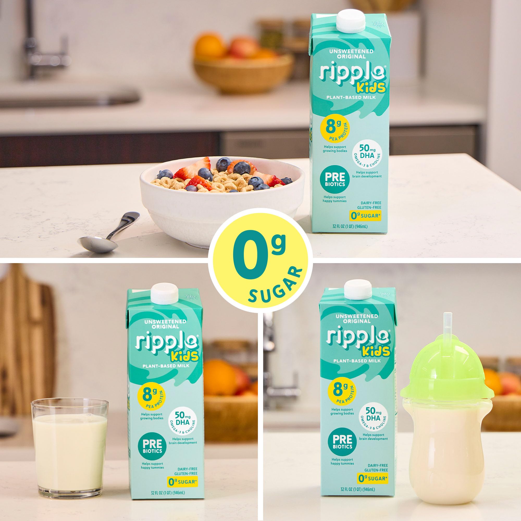 Ripple kids unsweetened label image presents kid-friendly option for families.
