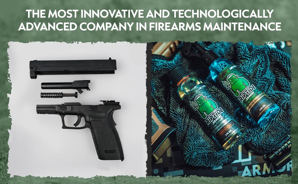 Riptide Armory CLP+ Graphene bottle provides protective lubrication for smooth operation.