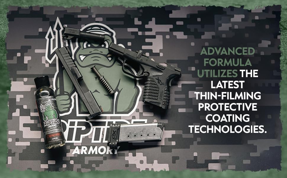 Two-step kit packaging displaying Advanced Gun Cleaner and CLP+ Graphene components.