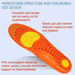 Risctrre insoles shock-absorption with gel layer for cushioning
