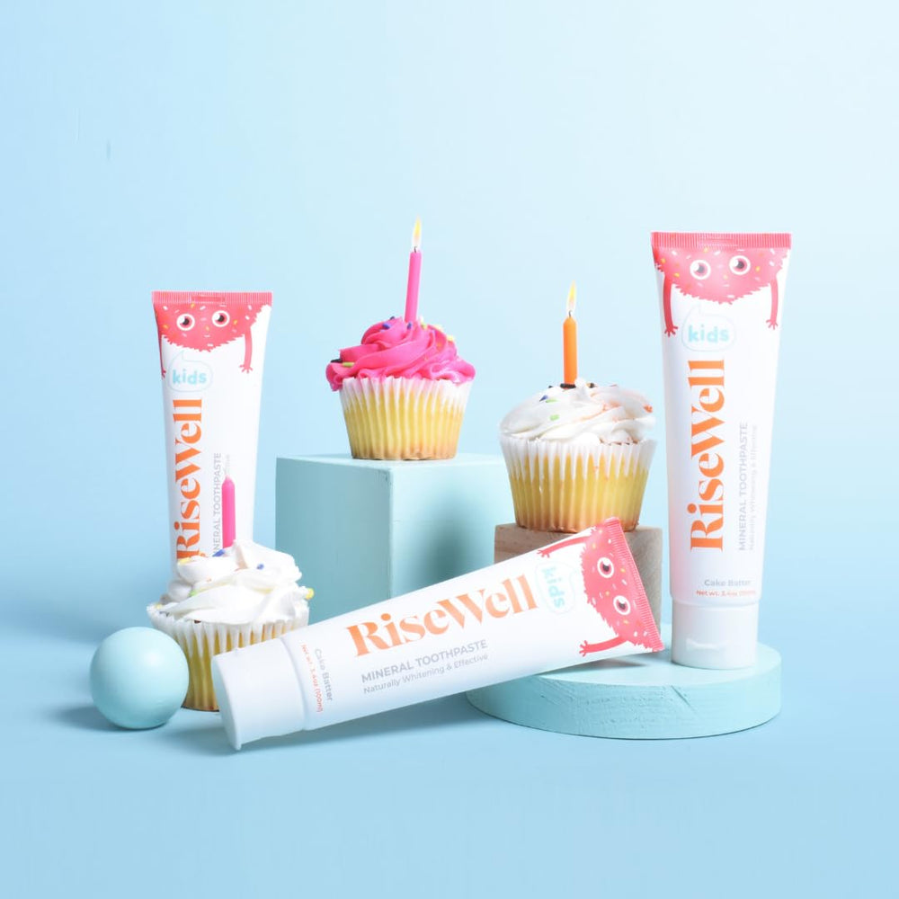 RiseWell packaging showing natural colors and ingredients without artificial additives
