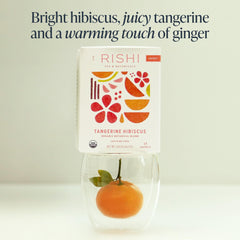 Rishi biodegradable sachet material reducing waste while preserving taste.