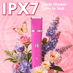 Risina Trimmer ceramic blades for smooth, skin-friendly grooming.