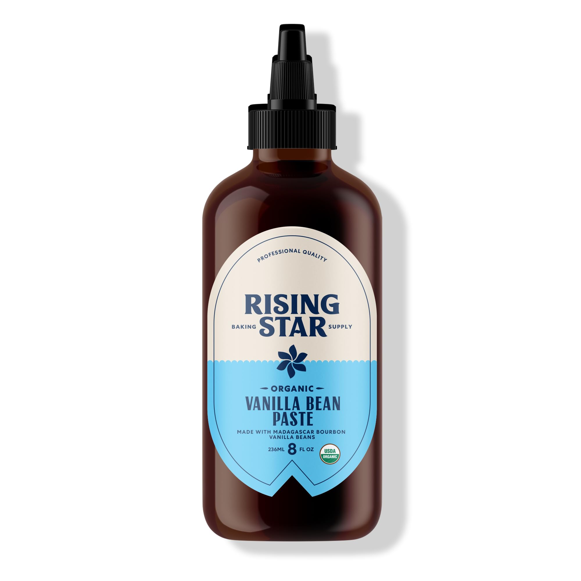 Rising Star Vanilla Paste bottle reveals rich flavor for baking