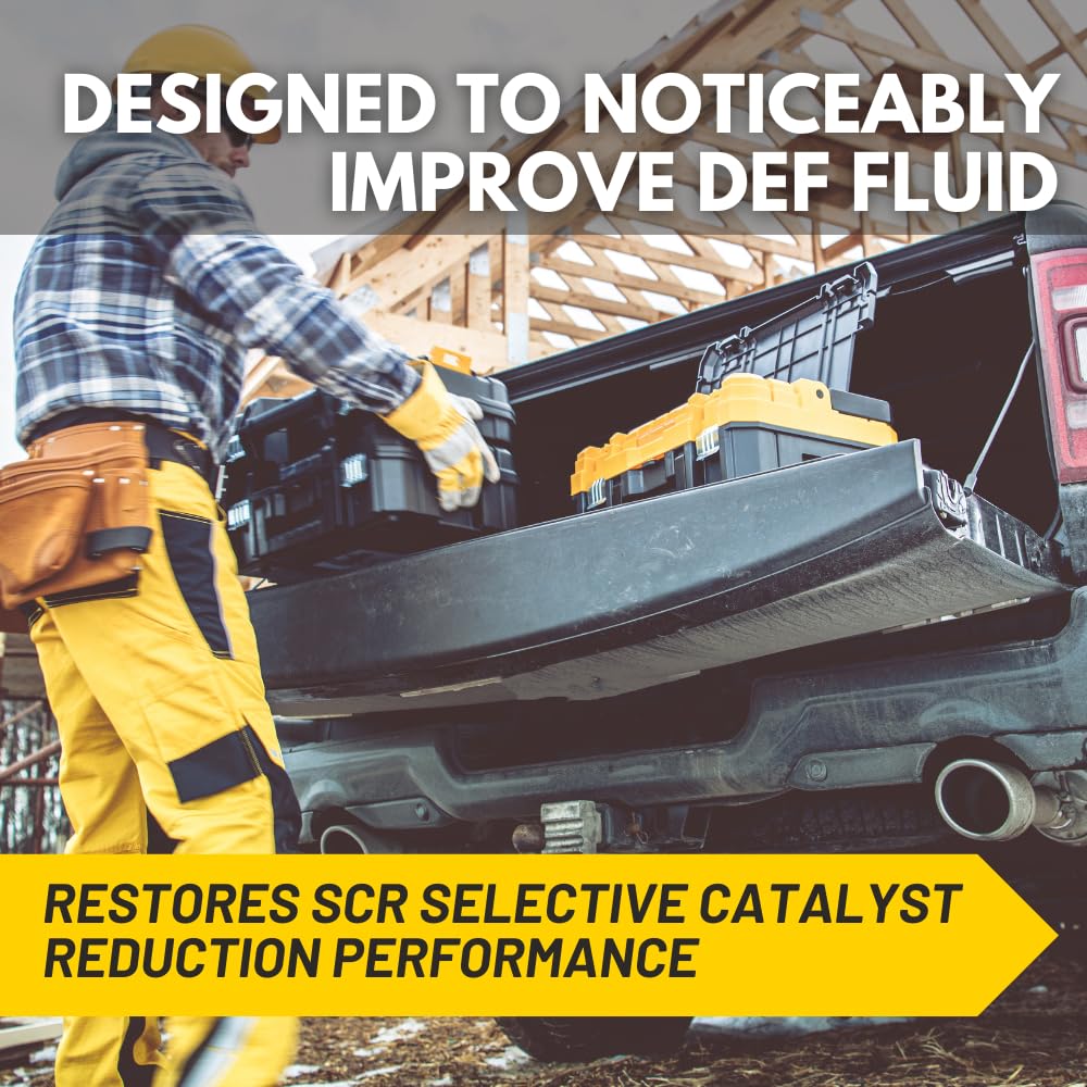 Dosing into the DEF tank for SCR system cleanliness with Rislone