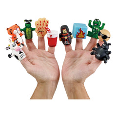 Rite Lite Passover puppets on table ready for classroom learning.