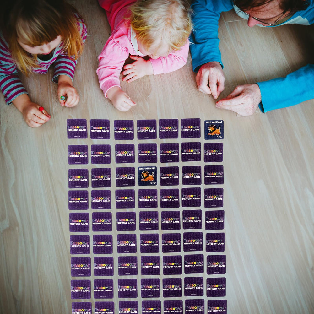 Table-ready size for Pesach gatherings.