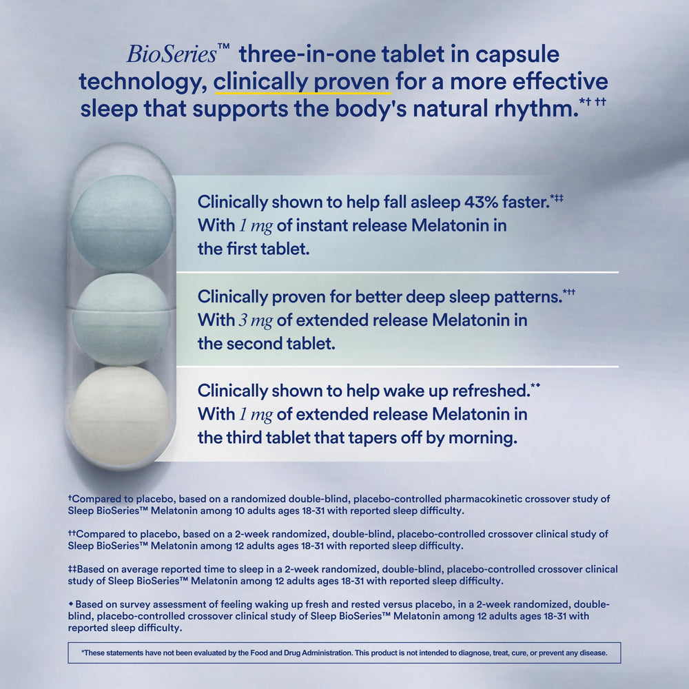 Purity label on Ritual melatonin reflecting tested ingredients and traceable sourcing.