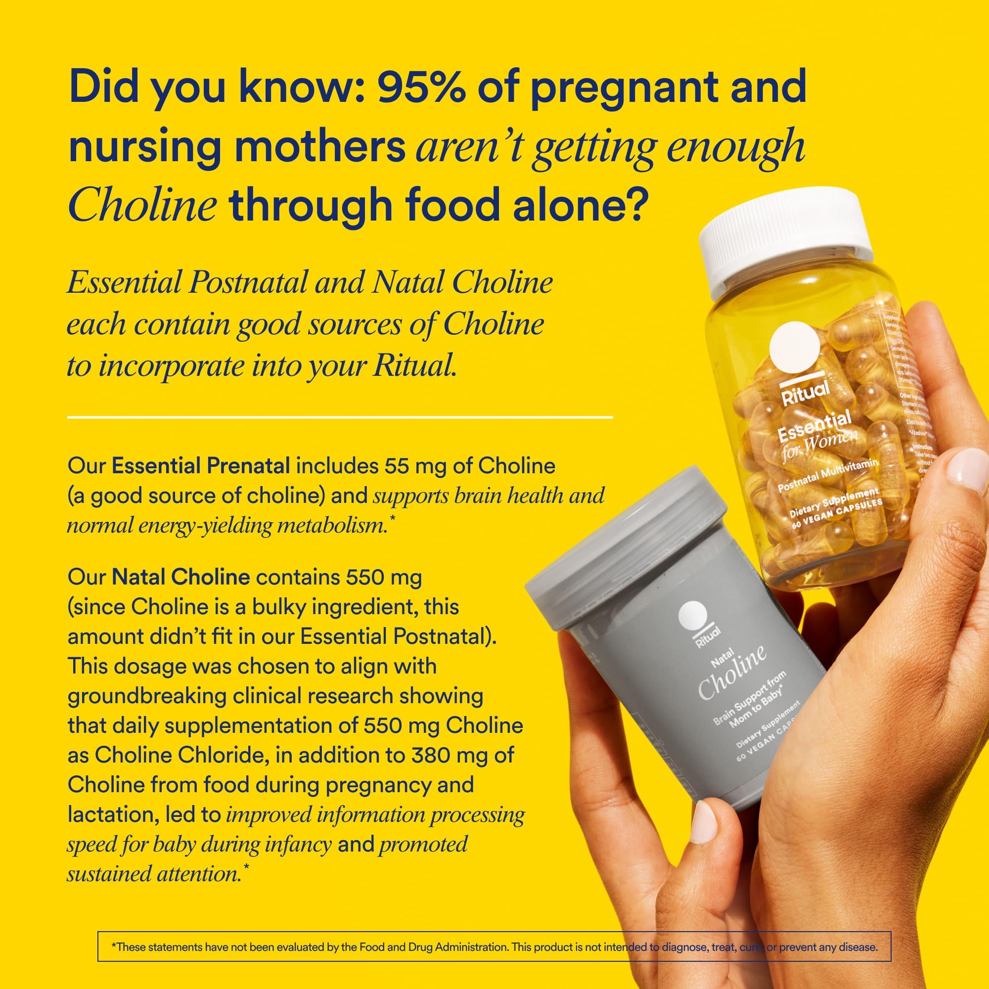 Ritual Postnatal Multivitamin non-GMO verification badge signals trusted quality.