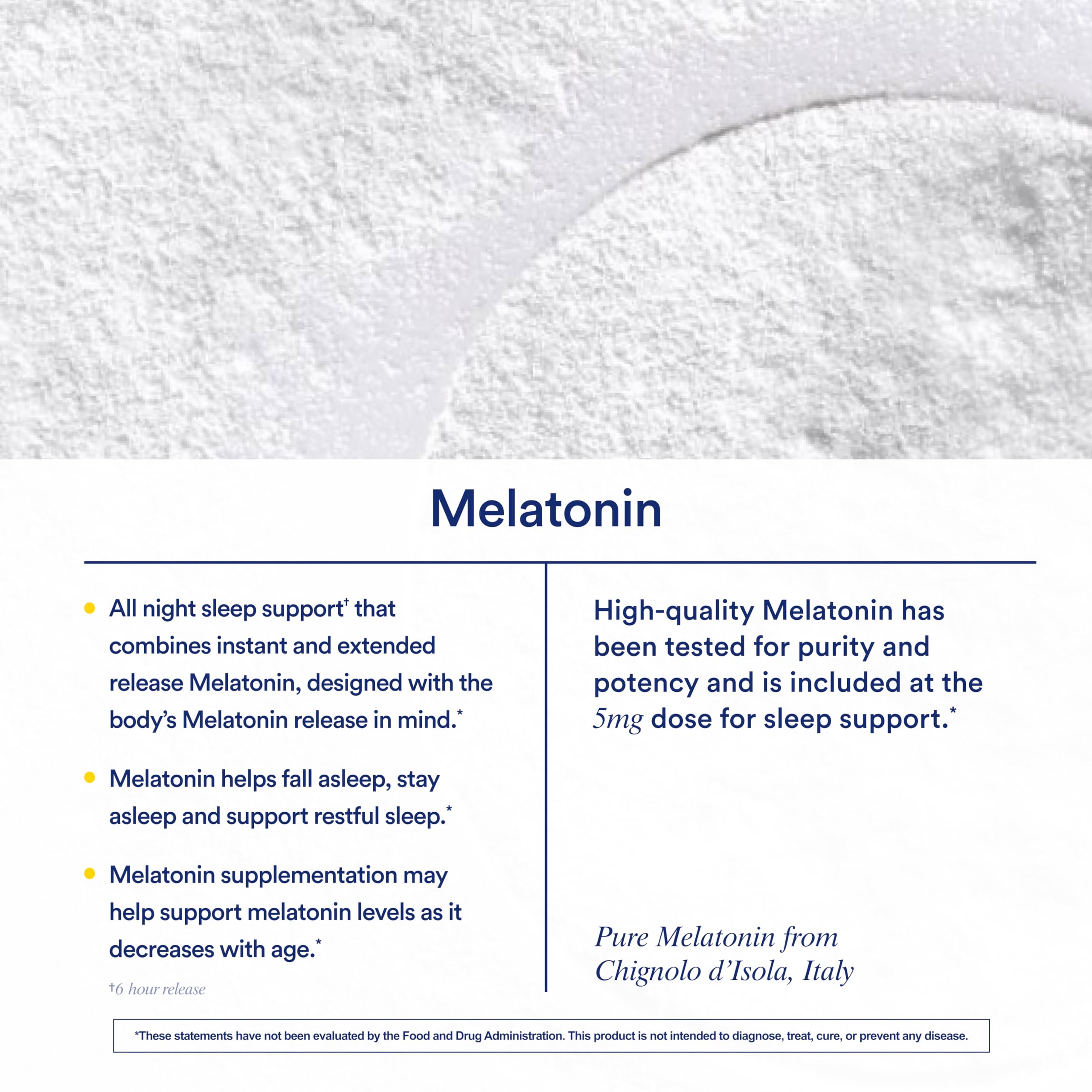 Ritual Sleep Melatonin packaging emphasizing vanilla flavor and vegan formulation.