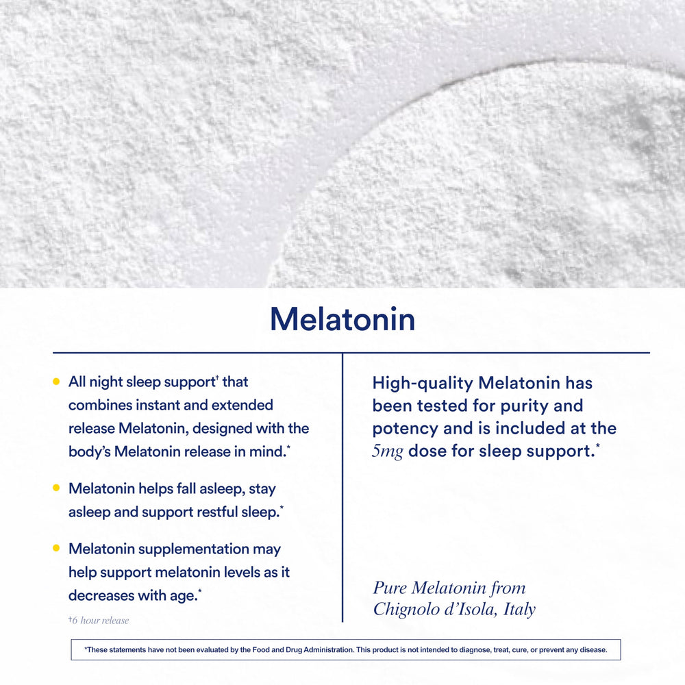 Ritual Sleep Melatonin packaging emphasizing vanilla flavor and vegan formulation.