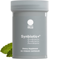 Ritual Synbiotic bottle with mint flavor for daily gut support.