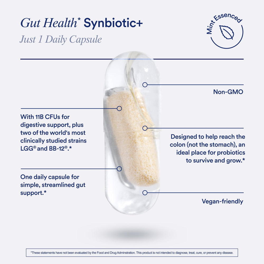 Ritual Synbiotic packaging highlights traceability and quality.