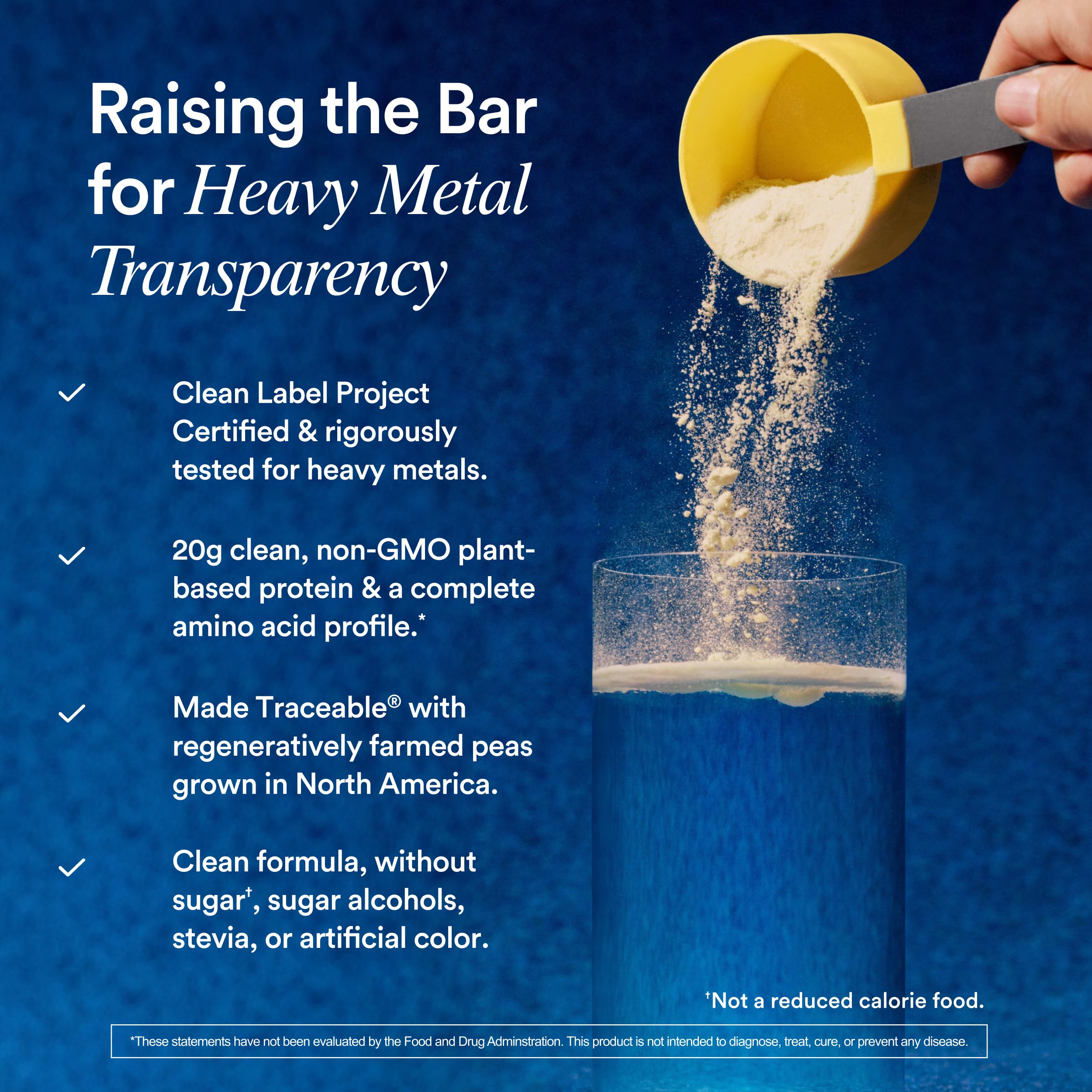 Ritual Vegan Protein displays Clean Label Project Purity Award badge.