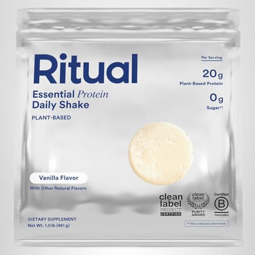 Ritual Vegan Protein Vanilla flavor with smooth, chalk-free texture.