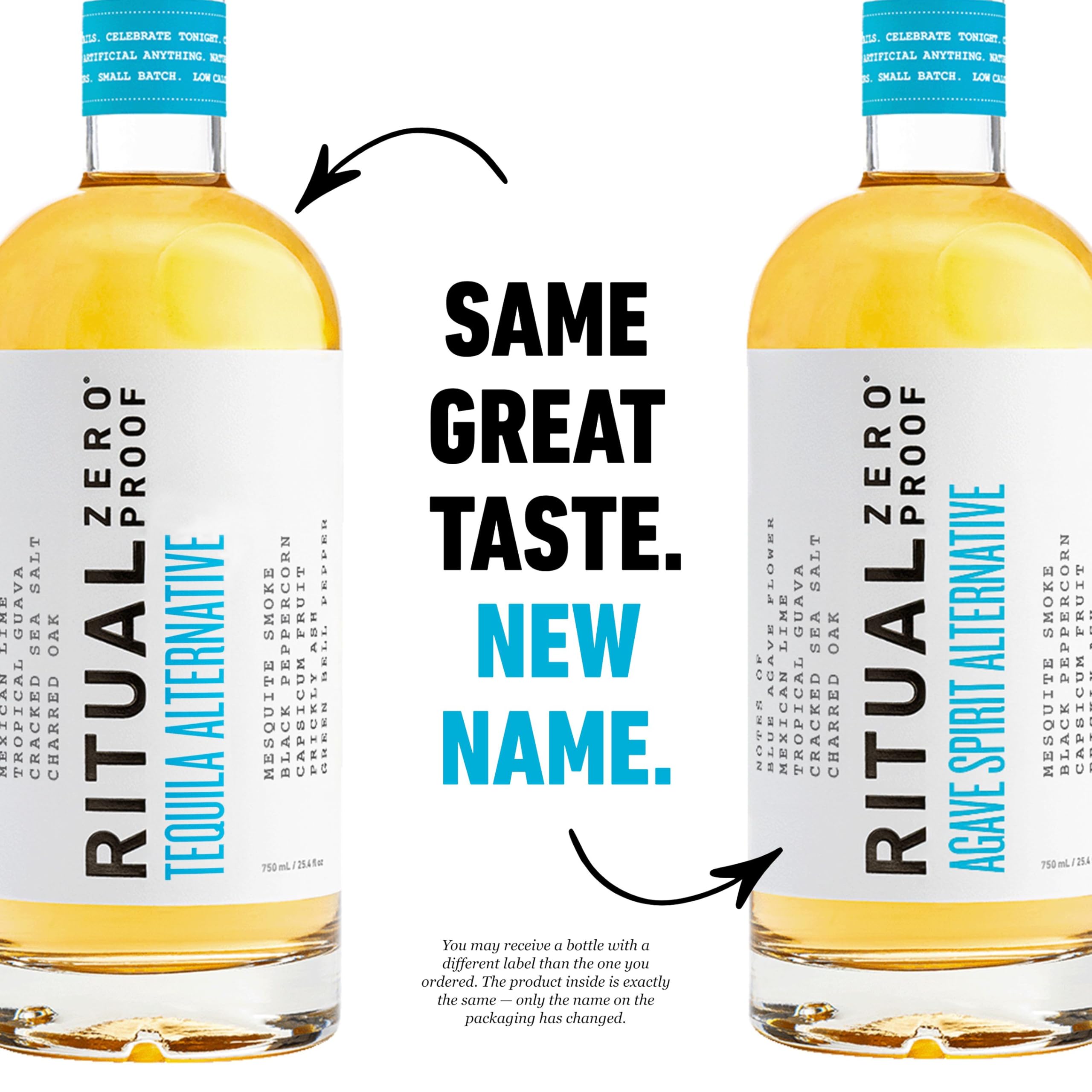 Ritual Zero-Proof agave flavor profile splash illustrating earthy notes and lime