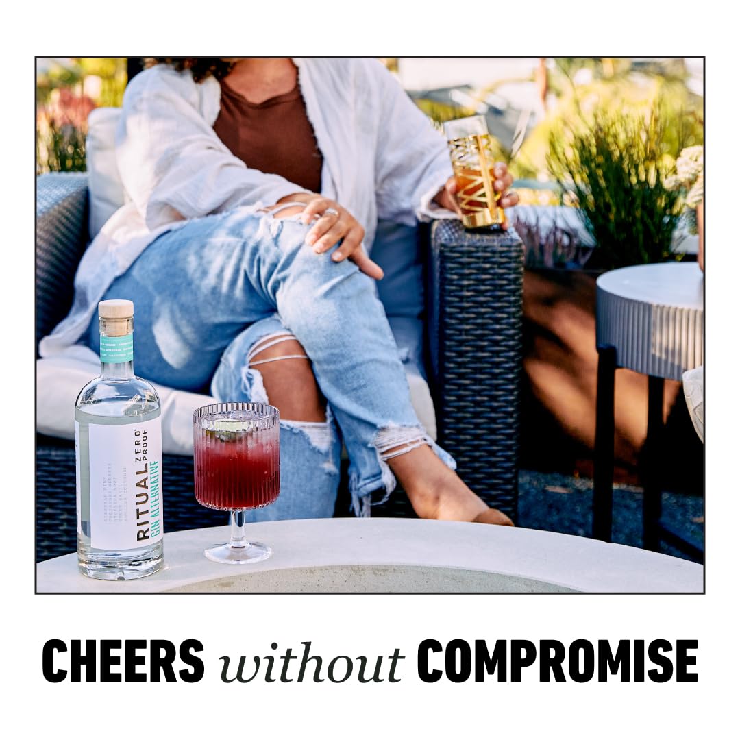 Ritual Zero-Proof back label communicates award-winning flavor credentials.