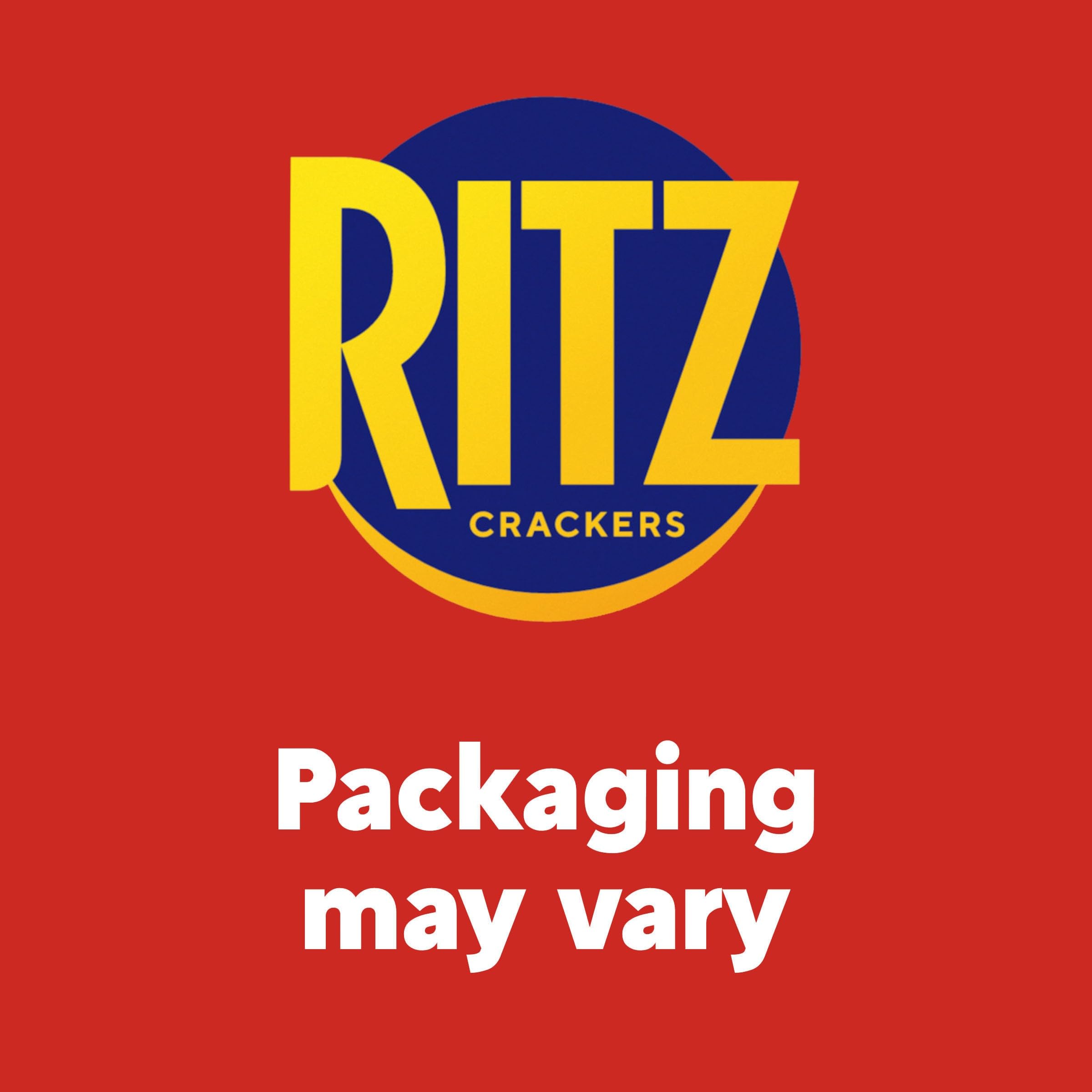 Close-up of cheese filling inside Ritz Bits crackers.