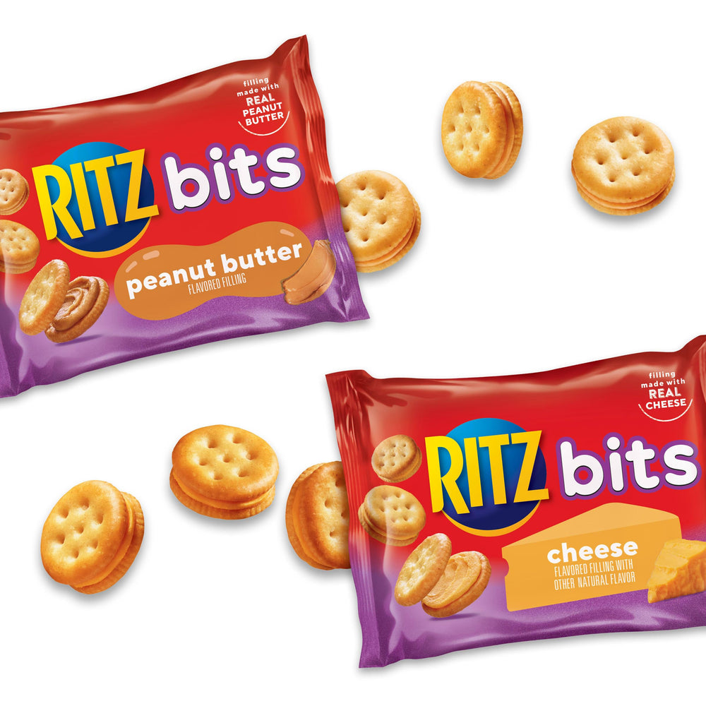 Lunchbox-ready Ritz Bits packs lined up for quick snacks.