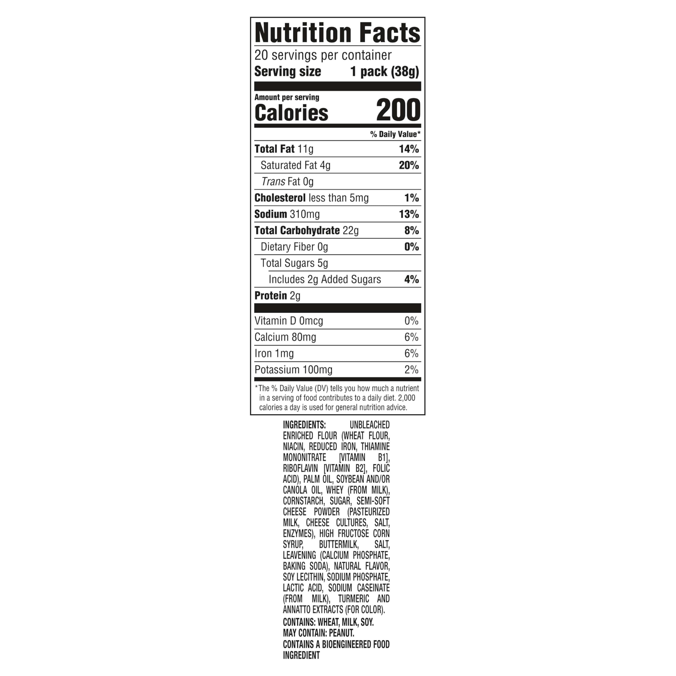 RITZ Cheese Sandwich Crackers pack view highlights portable lunchbox packs