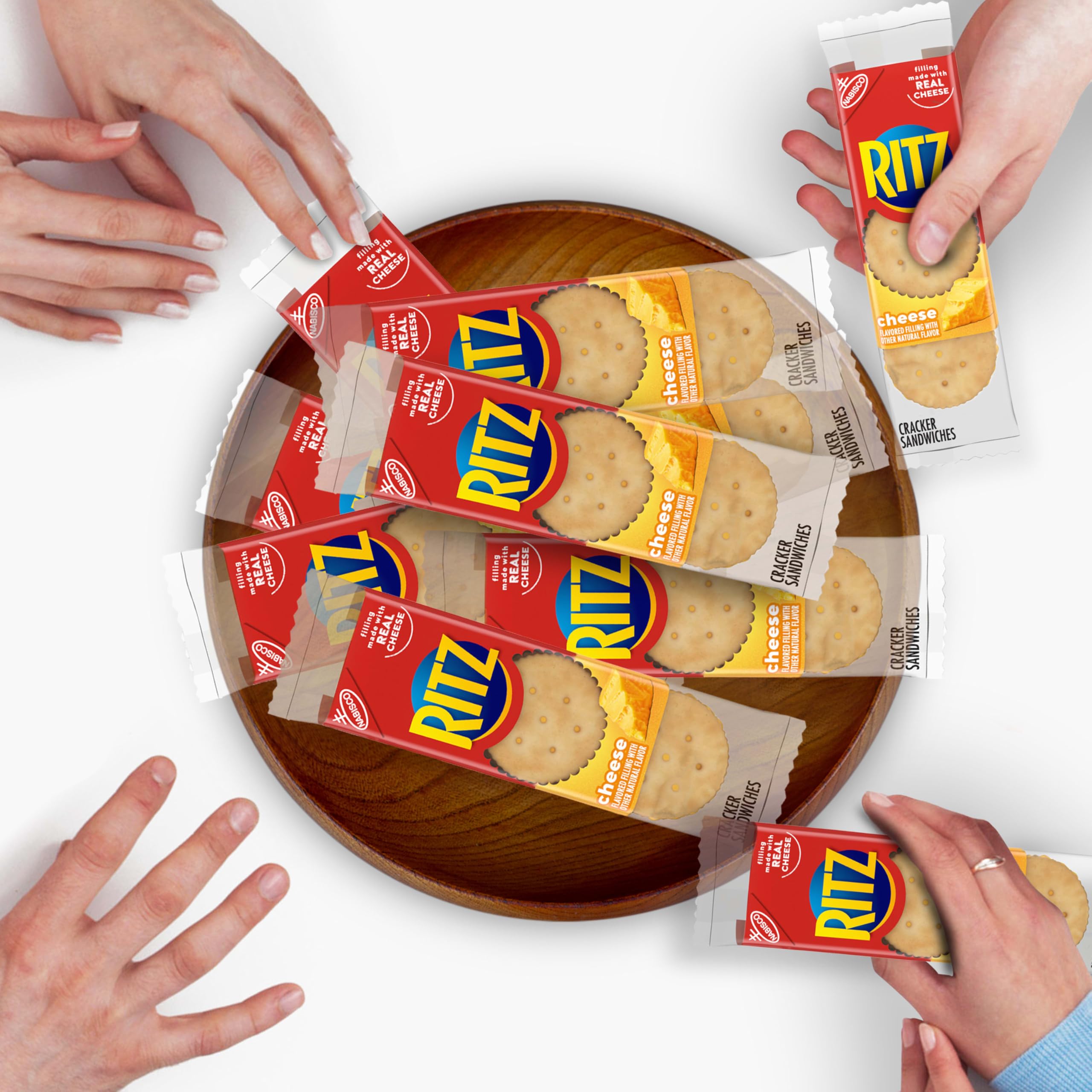 RITZ Cheese Sandwich Crackers travel ready option for hiking or road trips
