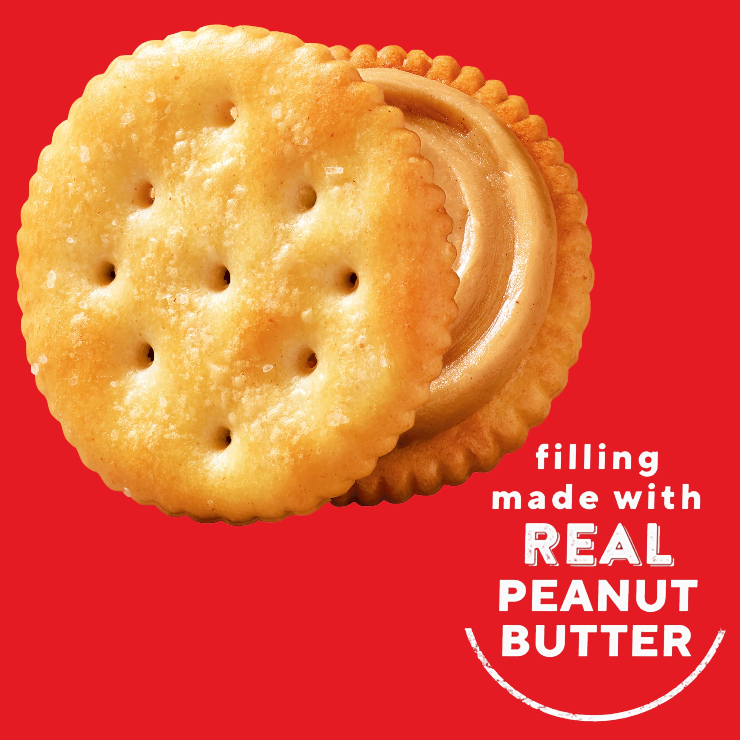 Ritz peanut butter sandwich crackers lunchbox-snack perfect for kids' meals and outings.