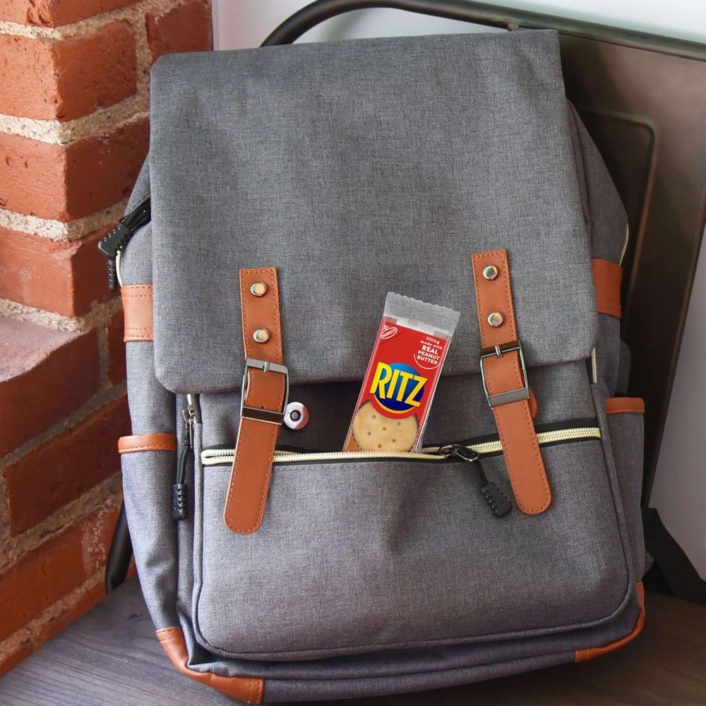 Ritz peanut butter sandwich crackers office-snack convenient energy between meetings.
