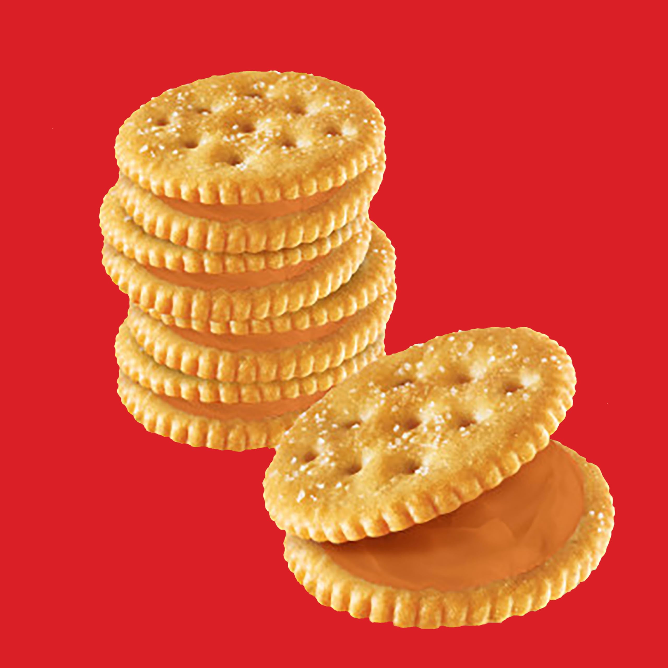 Ritz peanut butter sandwich crackers six-pack-per-box great for sharing at work or school.