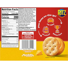 RITZ Real cheese filling visible between crackers for a tasty bite