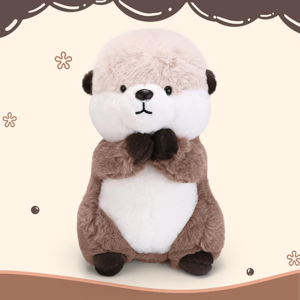 Riuhot otter plush body, squeezable and cozy companion.