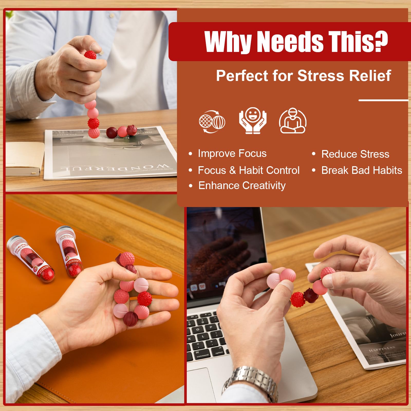 RIVGOT anti-nail-biting fidget balls support discreet, focused play.